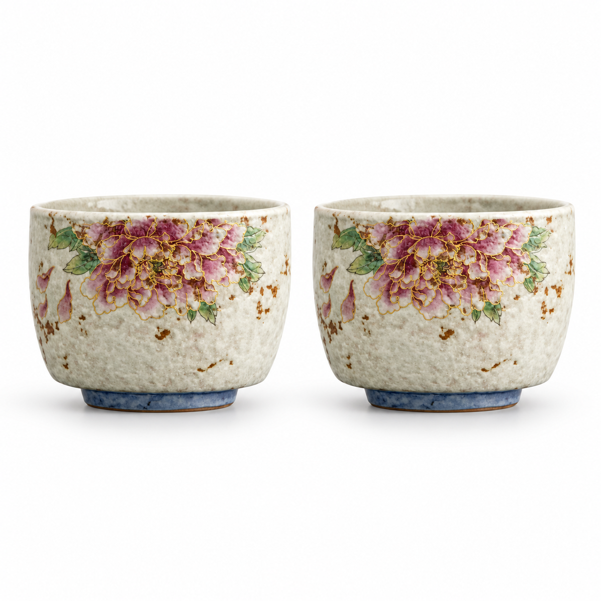 Botanical Ceramic Teacups – Single Cup or Set of 2