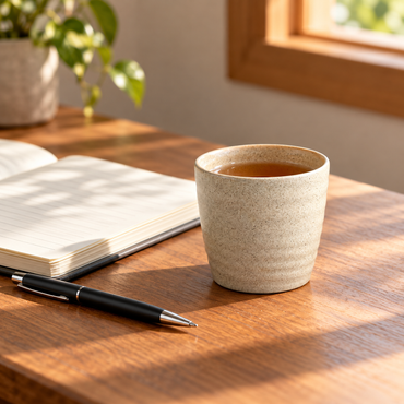 Handmade Speckled Ceramic Tea Cup – 135 mL / 200 mL