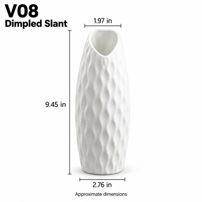 White Ceramic Vase – 15 Sculptural & Textured Styles