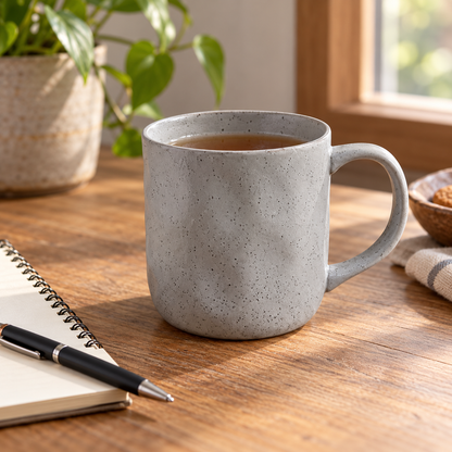 Grey Speckled Ceramic Mug – 350 mL