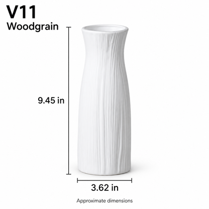 White Ceramic Vase – 15 Sculptural & Textured Styles