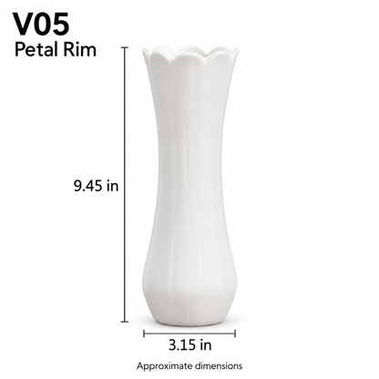 White Ceramic Vase – 15 Sculptural & Textured Styles