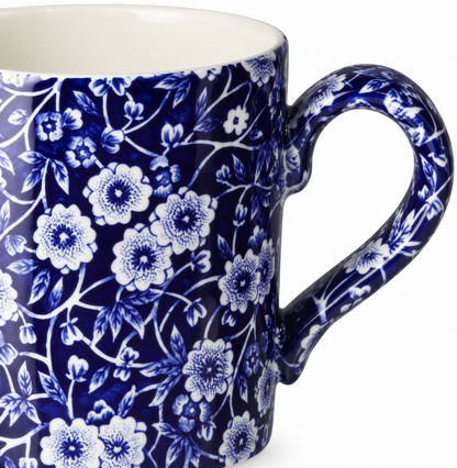 Midnight Bloom Blue & White Ceramic Mug