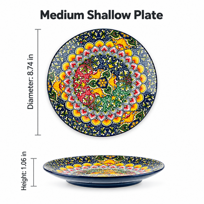 Colorful Floral Ceramic Tableware – Plates, Bowls, Platters & Teapot