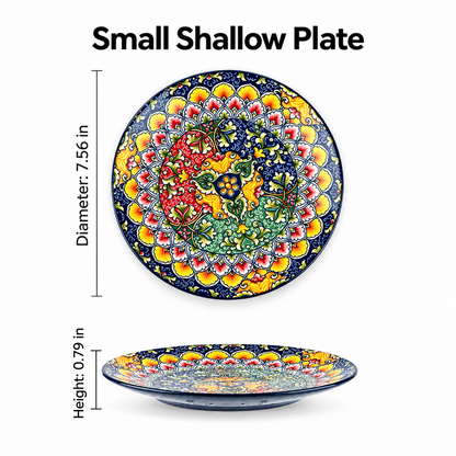 Colorful Floral Ceramic Tableware – Plates, Bowls, Platters & Teapot