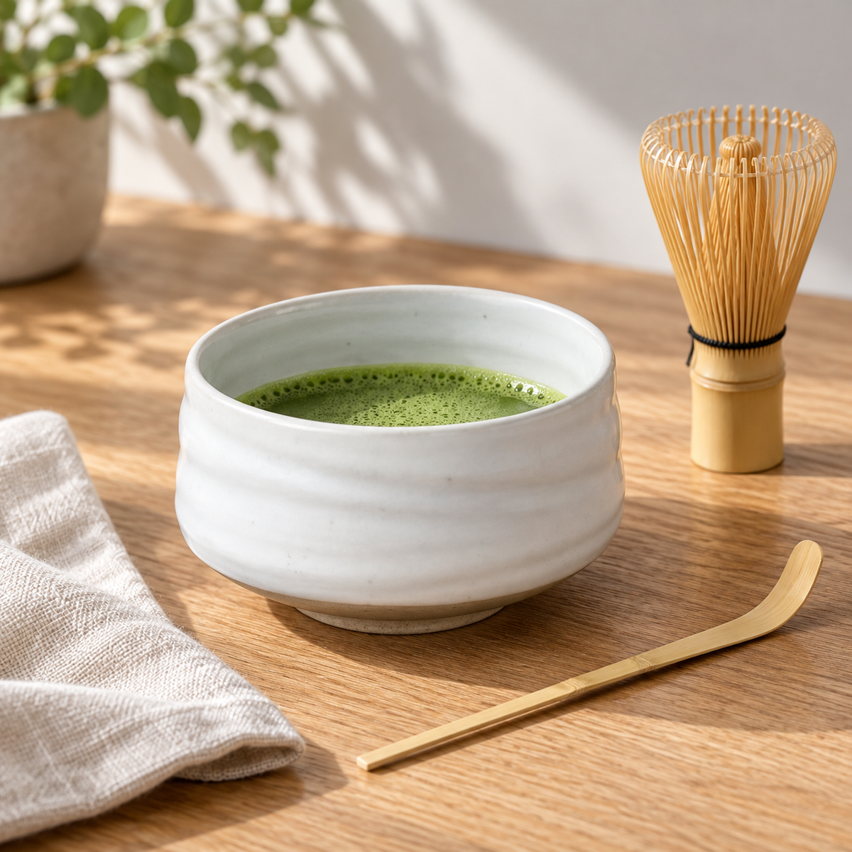 Ceramic Matcha Bowl – 650 mL | Bowl Only or 4-Piece Set