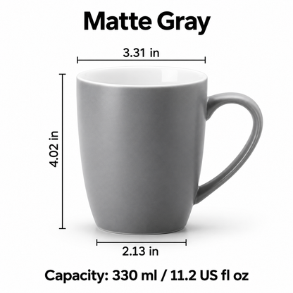Everyday Ceramic Coffee Mug, 330 ml – Four Colors