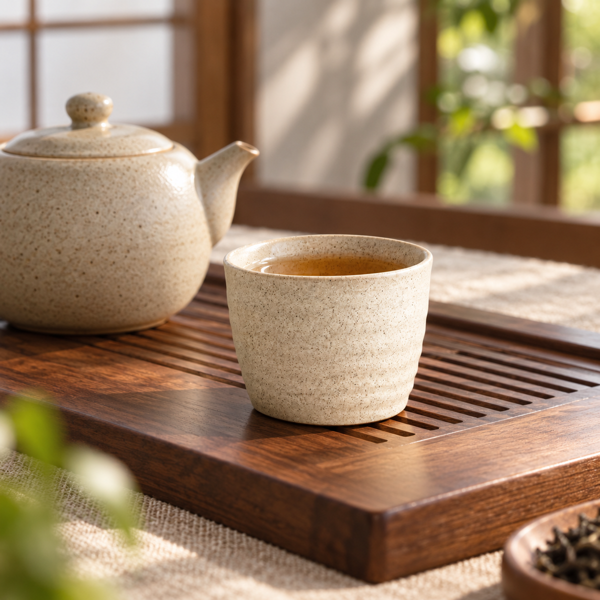 Handmade Speckled Ceramic Tea Cup – 135 mL / 200 mL