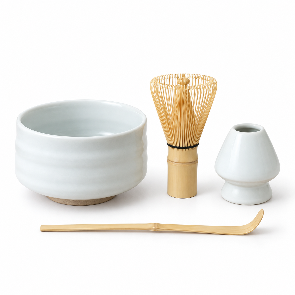 Ceramic Matcha Bowl – 650 mL | Bowl Only or 4-Piece Set