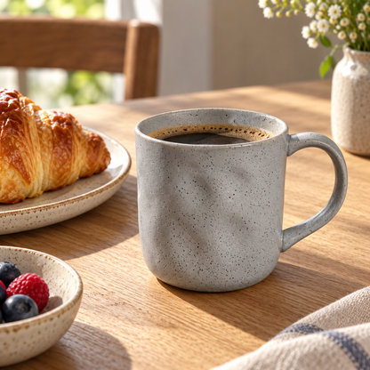 Grey Speckled Ceramic Mug – 350 mL