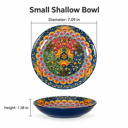Colorful Floral Ceramic Tableware – Plates, Bowls, Platters & Teapot