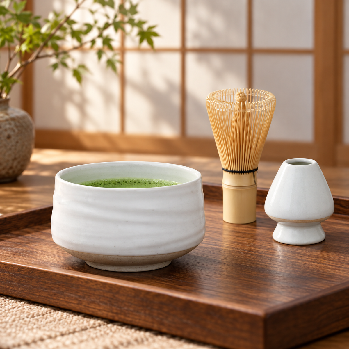 Ceramic Matcha Bowl – 650 mL | Bowl Only or 4-Piece Set