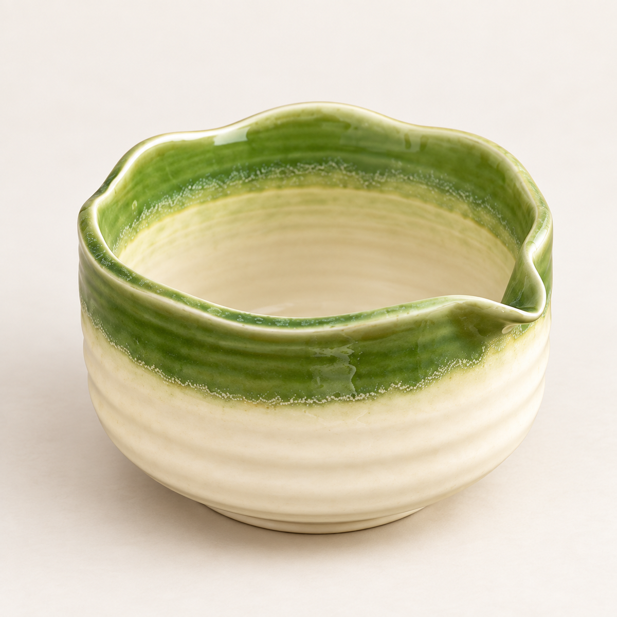 7-Piece Scalloped Ceramic Matcha Set with Gift Box