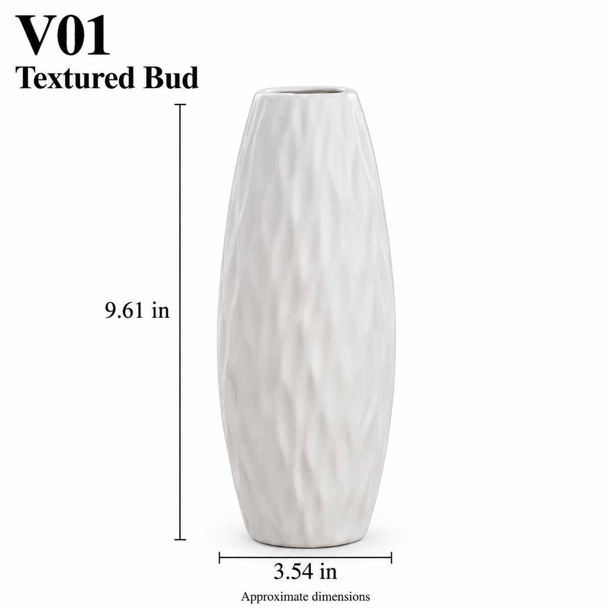 White Ceramic Vase – 15 Sculptural & Textured Styles
