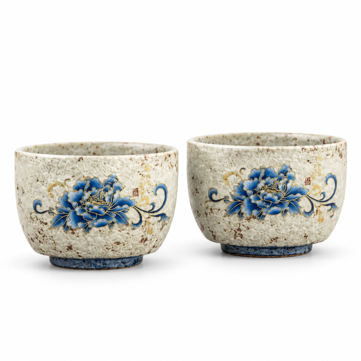 Botanical Ceramic Teacups – Single Cup or Set of 2