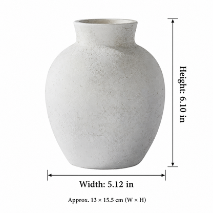 Rustic Ceramic Vase – Small Textured Accent Vase