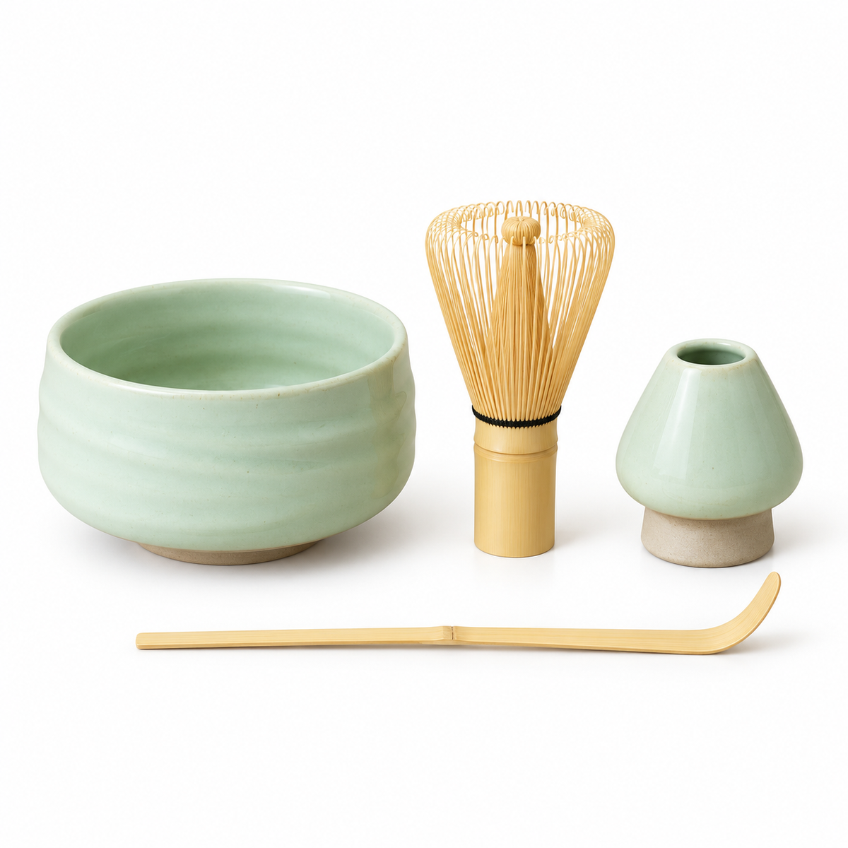 Ceramic Matcha Bowl – 650 mL | Bowl Only or 4-Piece Set