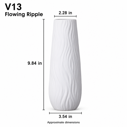 White Ceramic Vase – 15 Sculptural & Textured Styles