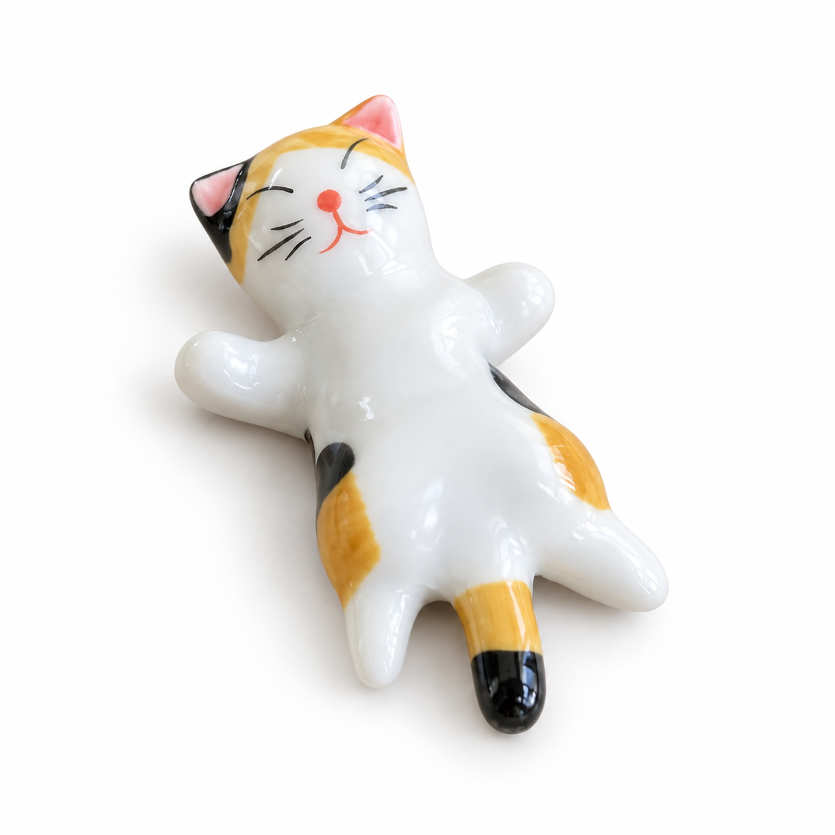 Calico Cat Ceramic Chopstick Rest – Assorted Shapes, Sold Individually