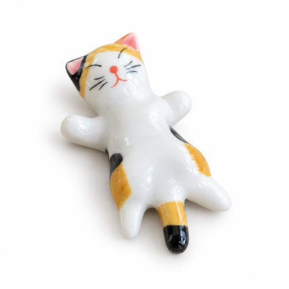 Calico Cat Ceramic Chopstick Rest – Assorted Shapes, Sold Individually