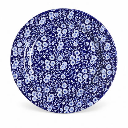 Midnight Bloom Blue & White Ceramic Plate