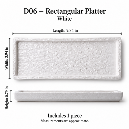 Rock Texture Ceramic Dinnerware Collection – Black & White